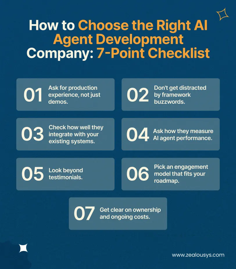 How to Choose the Right AI Agent Development Company_ 7-Point Checklist